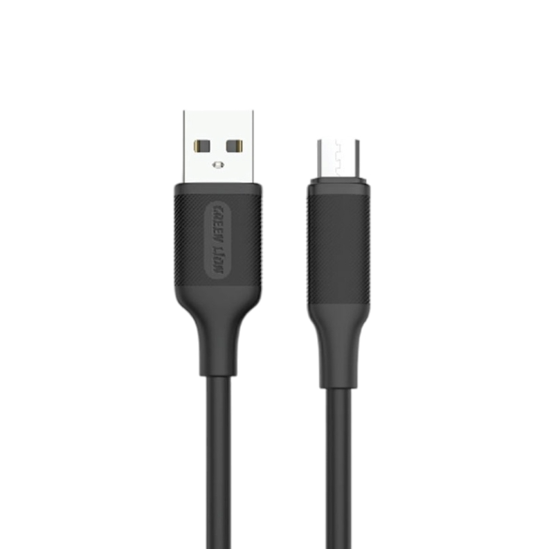  کابل میکرو یو اس بی گرین لاین 1 متری مدل Green Lion GNPVCATMBK 2.4A 1m Cable 