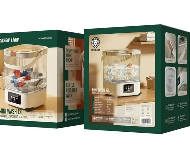 مینی ماشین لباسشویی 12 لیتری گرین لاین Green Lion Mini Wash 12L Portable Washing Machine