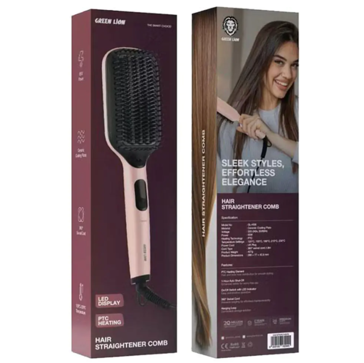 برس حرارتی گرین لاین مدل Green Lion Straightener Comb