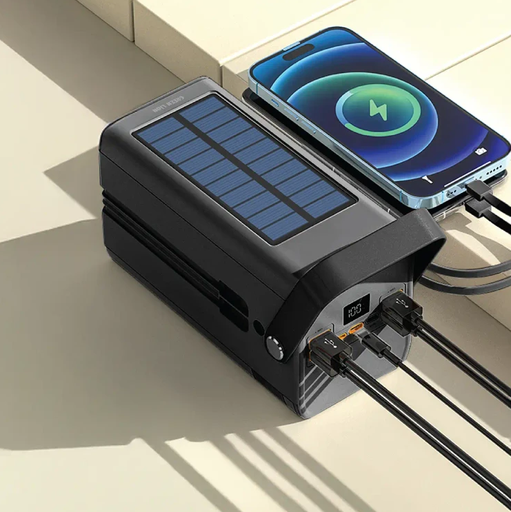 پاور بانک خورشیدی GREEN LION مدل SOLAR X ظرفیت ۱۰۰ هزار میلی آمپر PD 20W ( ضمانت اصالت - گارانتی طلایی تعویض ⭐)