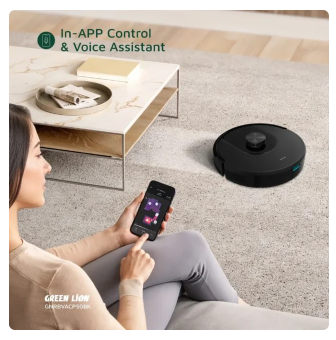  جاروبرقی رباتیک هوشمند گرین لاین مدل Smart Robot Vacuum Pro 