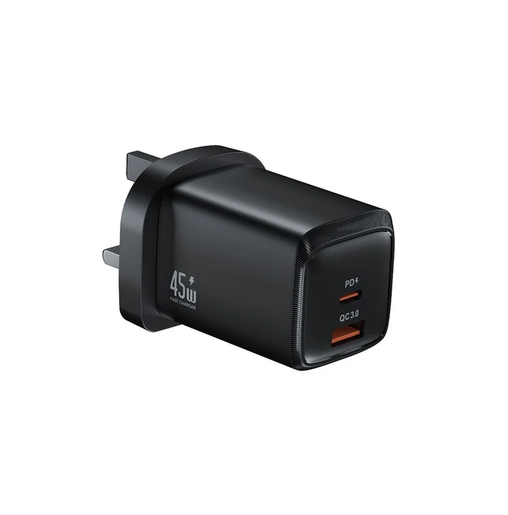 شارژر ۴۵ وات گرین لاین G-Charge Series Dual Port 45w ( ضمانت اصالت - گارانتی طلایی تعویض ⭐)