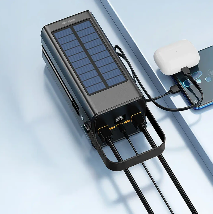 پاور بانک خورشیدی GREEN LION مدل SOLAR X ظرفیت ۱۰۰ هزار میلی آمپر PD 20W ( ضمانت اصالت - گارانتی طلایی تعویض ⭐)
