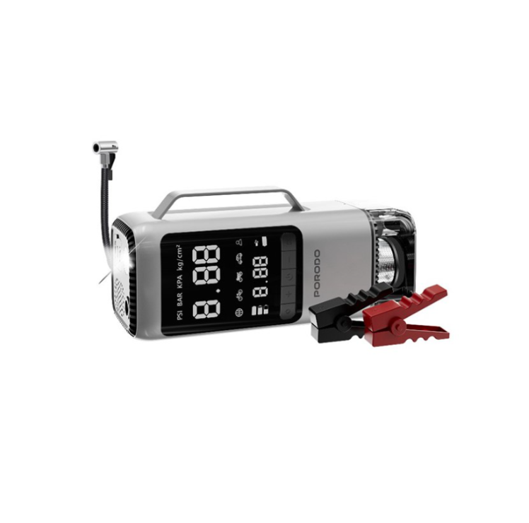 جامپ استارتر،پمپ باد و دمنده مکنده پرودو Porodo 6-in-1 Multi Function Power Tool ( ضمانت اصالت - گارانتی طلایی تعویض ⭐)