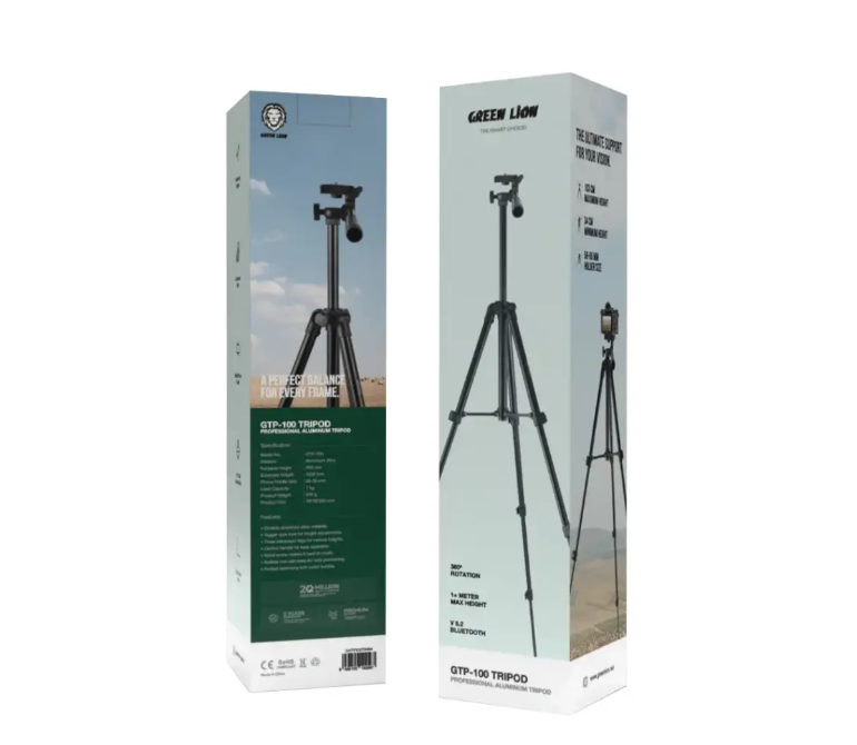  سه پایه آلومینیومی گرین لاین مدل GTP-100 Tripod-Professional ( ضمانت اصالت - گارانتی طلایی تعویض ⭐) 