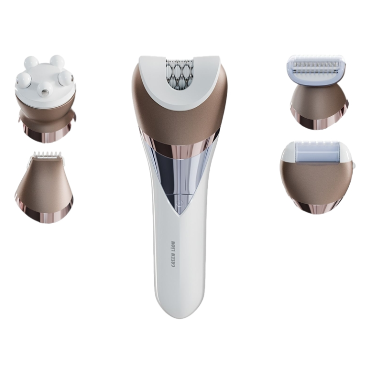 اپیلاتور پنج کاره بی‌سیم گرین لاین مدل Green Lion 5 in 1 Cordless Epilator Kit ( ضمانت اصالت - گارانتی طلایی تعویض ⭐)