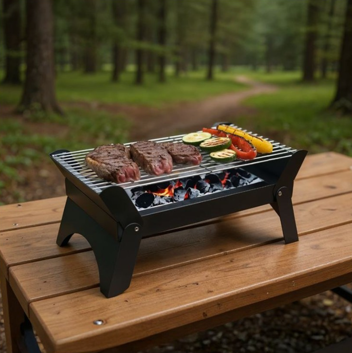  باربیکیو ذغالی تاشو گرین لاین Green Lion Qudra Foldable BBQ Grill 