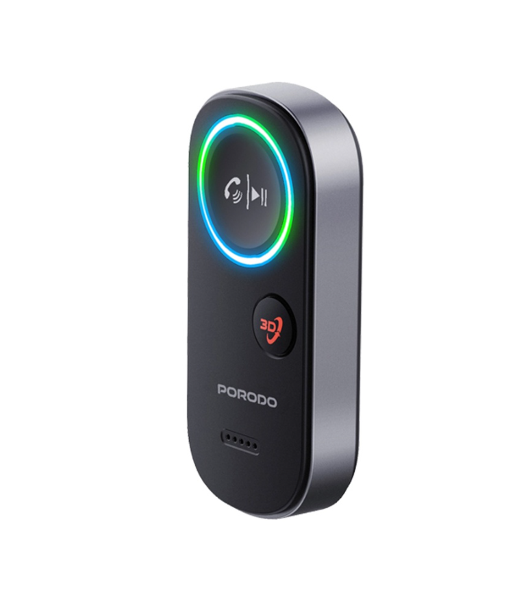 گیرنده صوتی بلوتوثی خودرو پرودو Porodo Wired To Wireless BT Audio transmitter PD-BTRCV ( ضمانت اصالت - گارانتی طلایی تعو