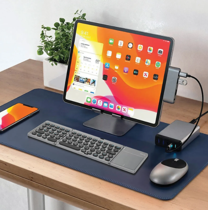 کیبورد بیسیم تاشو سهتکه با تاچپد مدل Tri-Fold گرین لاین