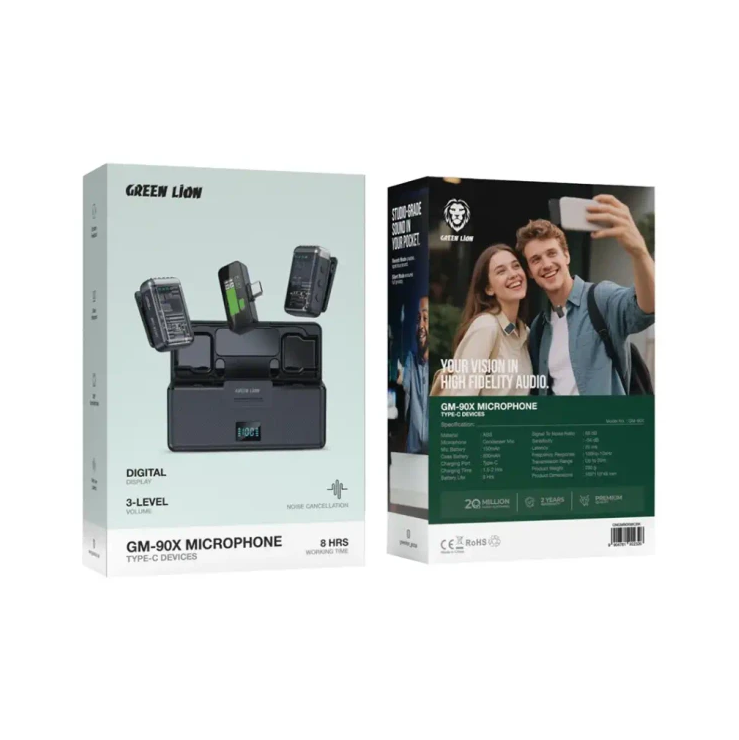  میکروفون گرین‌لاین مدل GM-90X با کانکتور Type-C ( ضمانت اصالت - گارانتی طلایی تعویض ⭐) 