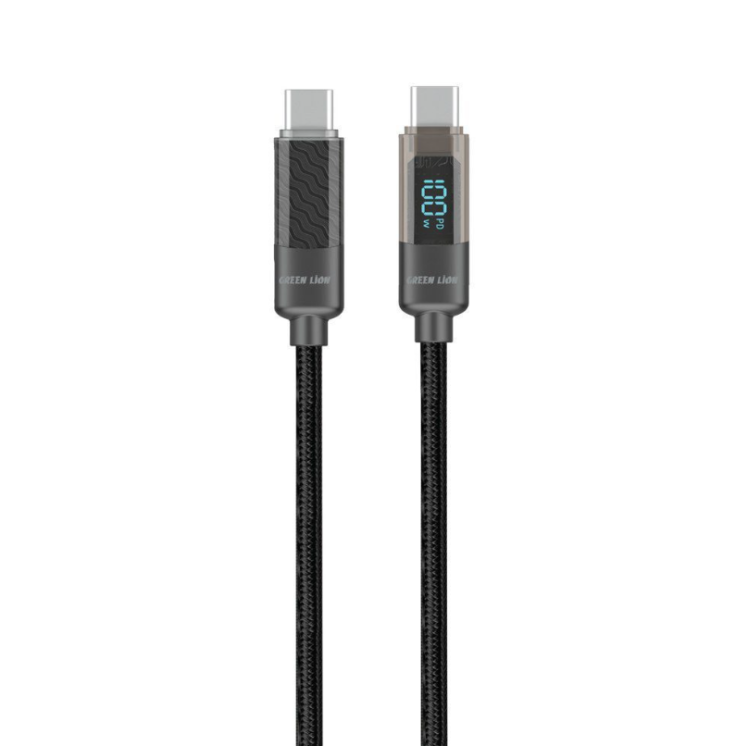 کابل شارژ نمایشگر دیجیتال تایپ سی به تایپ سی گرین Green Digital Display Cable USB-C TO USB-C