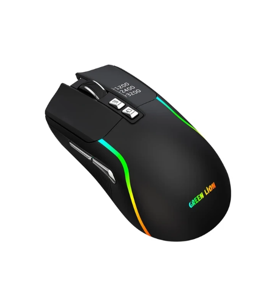 ماوس گیمینگ بی‌سیم گرین لاین GL-RM5 با اتصال دوگانه و نورپردازی RGB