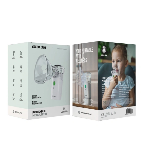 نبولایزر گرین لاین مدل GNPORNEBUWH Green Lion Portable Nebulizer