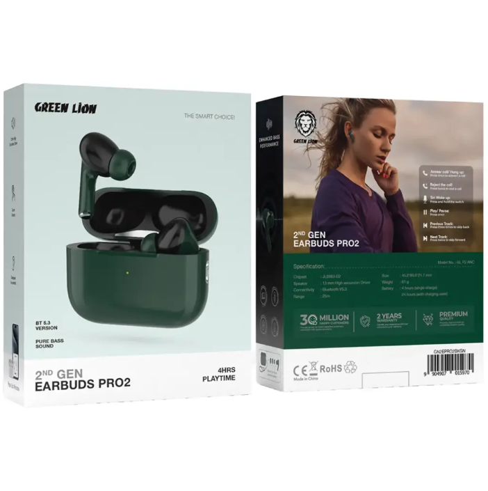 ایربادز Green Lion نسل دوم مدل Pro2