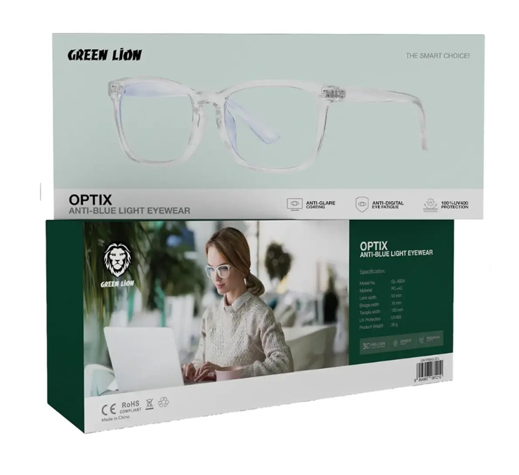 عینک محافظ چشم آنتی بلو لایت گرین لاین Green Lion Anti Blue Light Eyewear ( ضمانت اصالت - گارانتی طلایی تعویض ⭐)