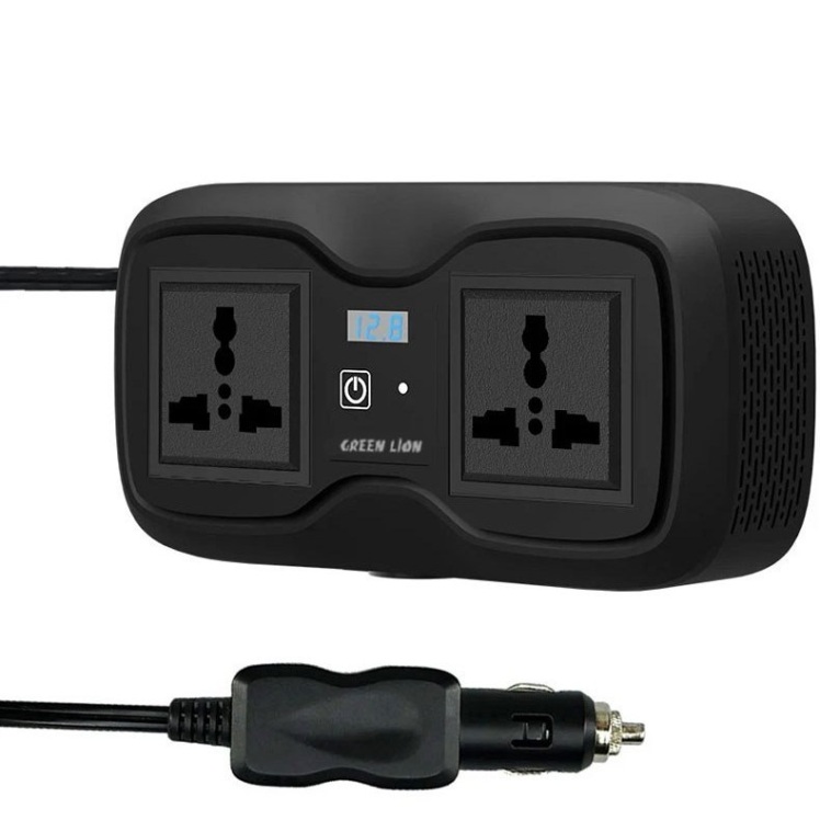 اینورتر فندکی خودرو گرین لاین مدل GC-233 ظرفیت ۲۰۰ وات ( ضمانت اصالت - گارانتی طلایی تعویض ⭐)