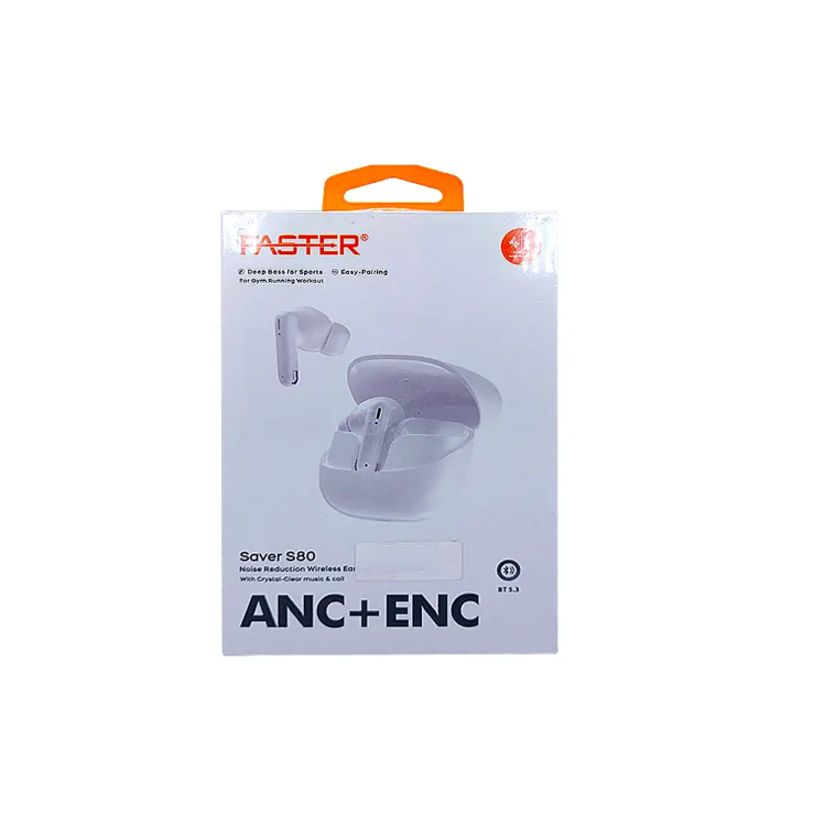 ایرپاد فستر تویز کنسلینگ Faster Saver S-80 Bluetooth Wireless Earbuds ANC+ENC