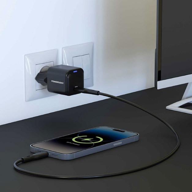 شارژر دیواری 20 وات پاورولوجی مدل Ultra-Compact Gan