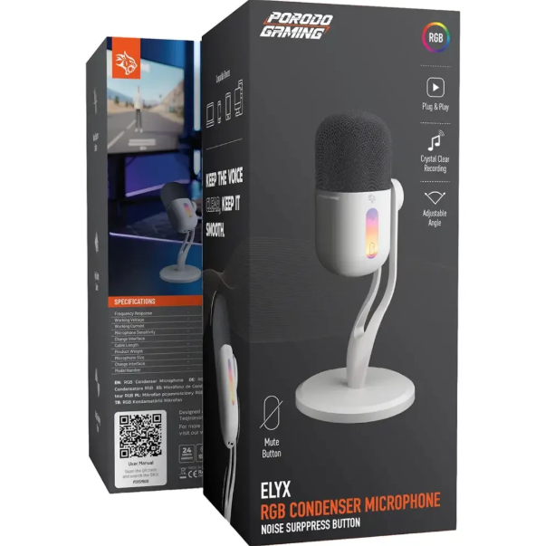  میکروفون گیمینگ پرودو مدل Elyx RGB PDX5MK06 