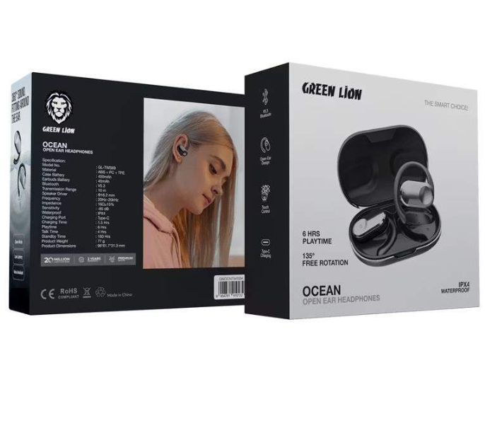  هدست بی سیم گرین لاین Ocean Open Ear ( ضمانت اصالت - گارانتی طلایی تعویض ⭐) 