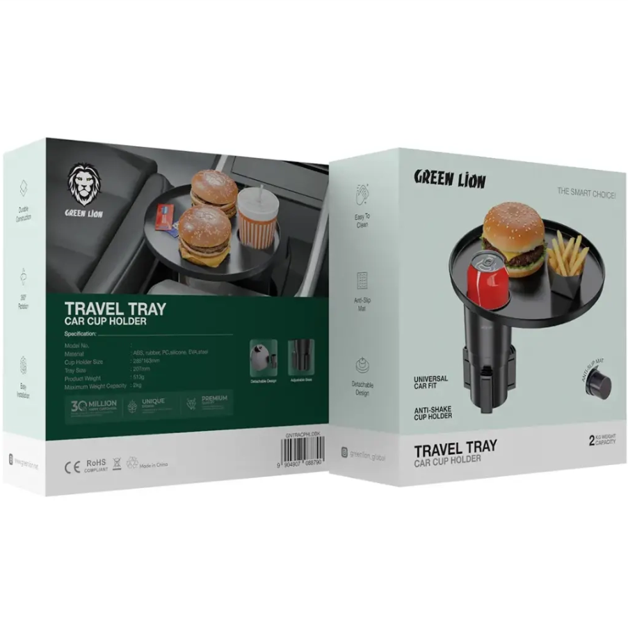  جا لیوانی خودرو گرین لاین مدل Travel Tray( ضمانت اصالت - گارانتی طلایی تعویض ⭐) 