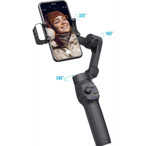 پایه نگهدارنده گیمبال استابلایزر ۳ محوره پرودو (PORODO 3-AXIS GIMBAL STABLIZER Magnetic Fill Light) ( ضمانت اصالت - گارا