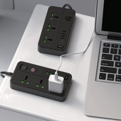 چندراهی برق گرین لاین مدل GS-150 ظرفیت ۳۰۰۰ وات با ۳ عدد پریز