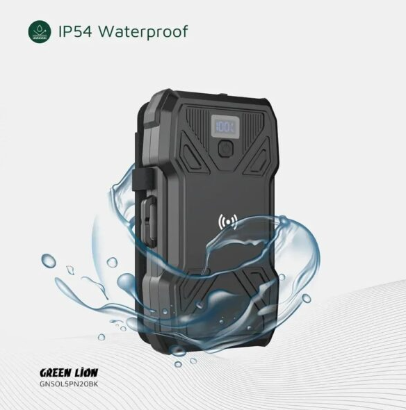 پاور بانک 5 سولار گرین لاین مدل Green Lion Solar 5-Panel 20000mAh ( ضمانت اصالت - گارانتی طلایی تعویض ⭐)