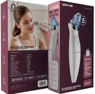 دستگاه پاک کننده جوش سرسیاه گرین لاین مدل ۵ کاره - Green Lion Blackhead Remover 5 in 1 Skin Care Solution