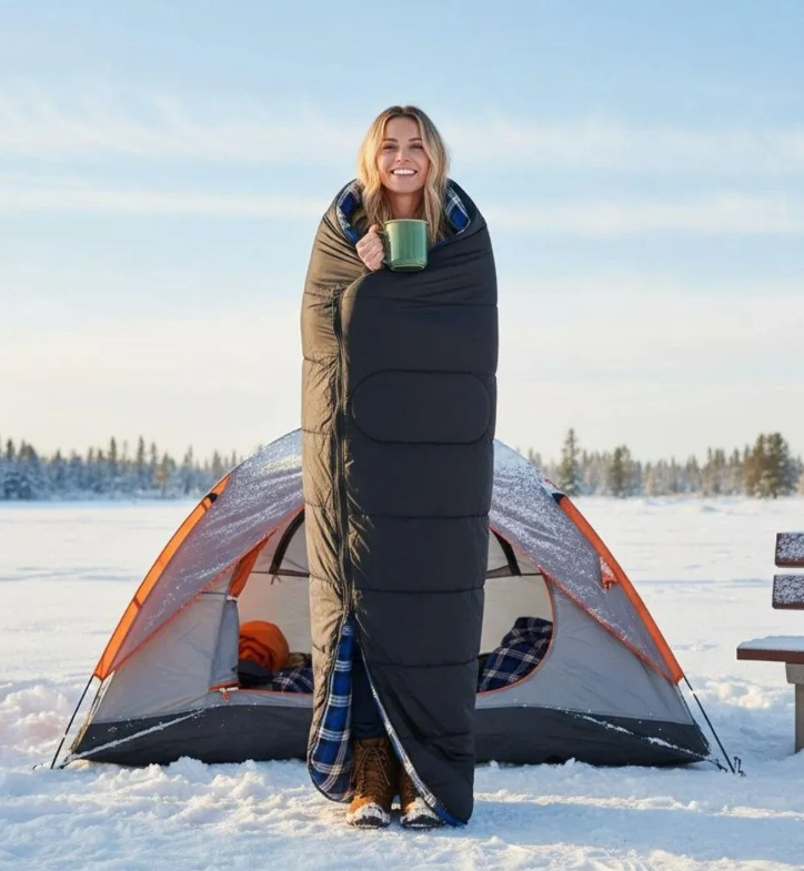 کیسه خواب کمپینگ گرین لاین Green Lion Sleep Mate Camping Sleeping Bag GNSMCPSLBGBK