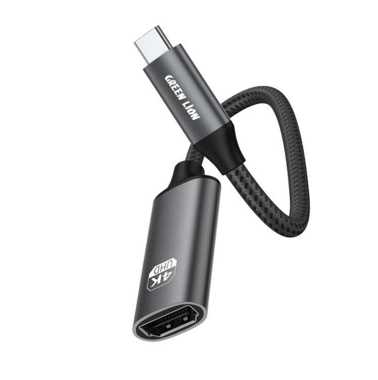 کابل انتقال تصویر اچ دی ام آی به تایپ سی گرین Green Lion 4K USB-C to HDMI Adapter Cable